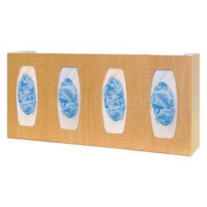 ABS Plastic Glove Box Holder Quad Ea