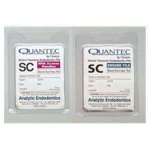 Quantec SC Axxess Rotary Hand File 25 mm Size 15 Nickel Titanium White 0.02 5/Pk