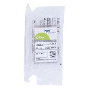 K-Flex Files Hand Flex File 30 mm Size 55 Stainless Steel Red 6/Bx