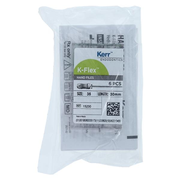 K-Flex Stainless Steel File, 30 mm, # 35, Green, 6/Pk, 15230 thumbnail 7