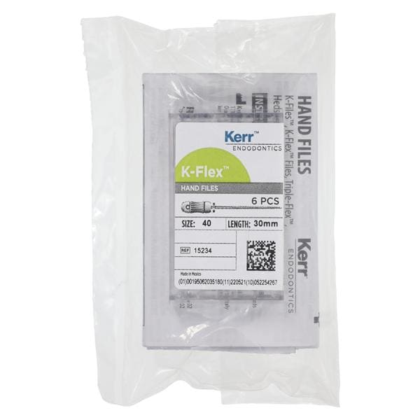 K-Flex Files Hand Flex File 30 mm Size 40 Stainless Steel Black 6/Bx