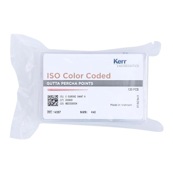 Tapered Hand Rolled Gutta Percha Points Size 40 Black 6/Bx