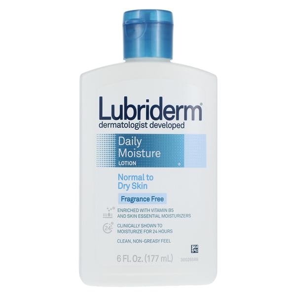Lubriderm Daily Moisturizing Lotion 6oz Fragrance Free 6oz/Bt