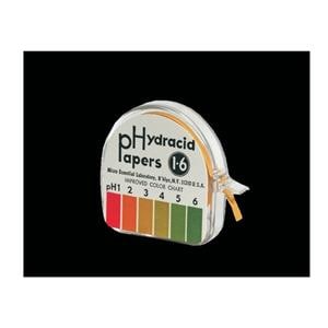 Hydrion pH Test Strip 1-6 Range Ea