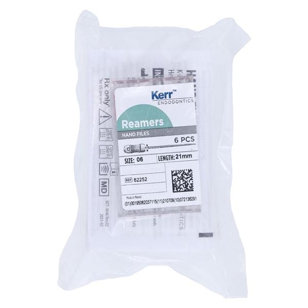 Stainless Steel Hand Reamers with Plastic Handles, 21 mm, # 06, Pink, 6/Pk, 62252 thumbnail 3