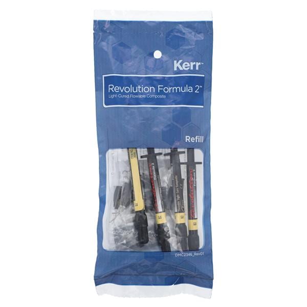 Revolution Formula 2 Flowable Hybrid Resin Composite, Light-Cure, Syringe Refill, 1 g, B2, 4/Pk, 29499 thumbnail 7