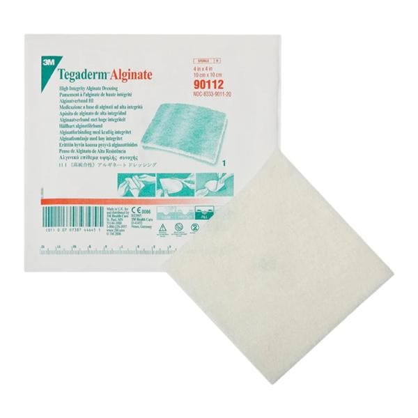 Tegaderm Calcium Alginate Wound Dressing 4x4" Absorbent