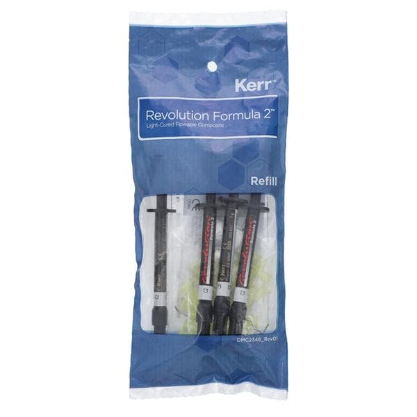 Revolution Formula 2 Flowable Hybrid Resin Composite, Light-Cure, Syringe Refill, 1 g, C2, 4/Pk, 29503 thumbnail 6