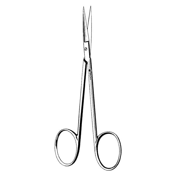 Econo Iris Surgical Scissors Curved 4-1/2" Stainless Steel Sterile Disp 50/Ca