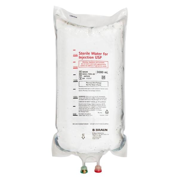 Titan XL IV Injection Solution Water 3L Plastic Injection Contain...