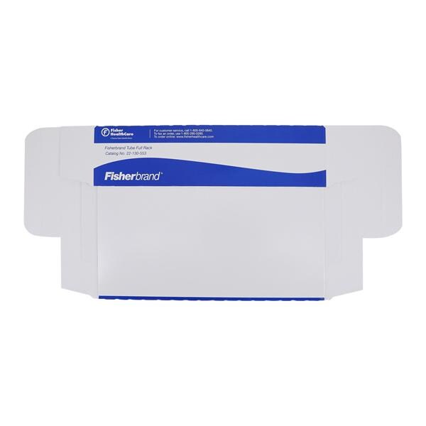 Fisherbrand Test Tube Rack General-Purpose 40 Place Blue/White 100/Ca