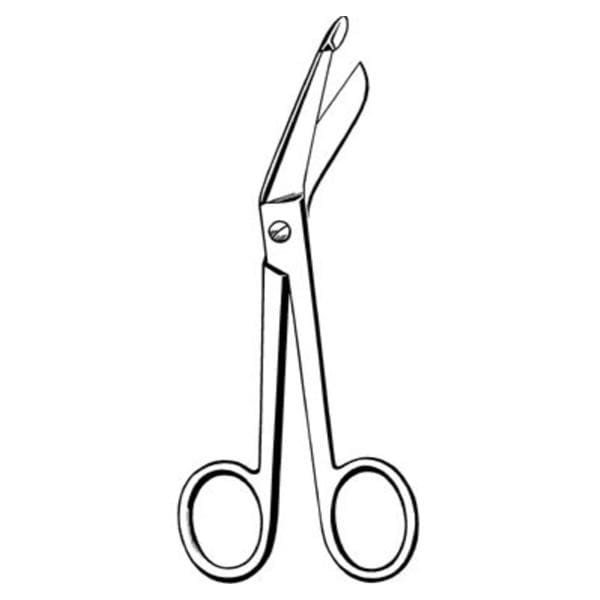 Econo Lister Bandage Scissors Angled 5-1/2" Stainless Steel NS Disp 12/Bx
