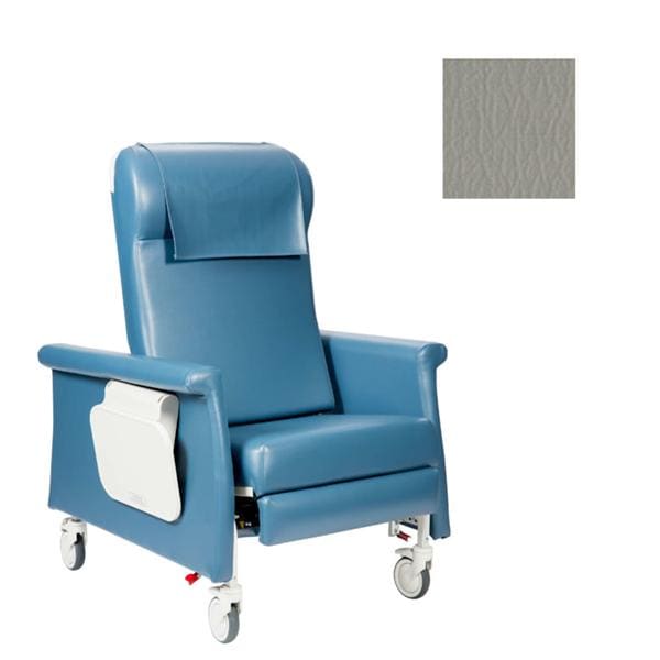 Elite CareCliner Patient Chair Vinyl 450lb Capacity Gray Ea