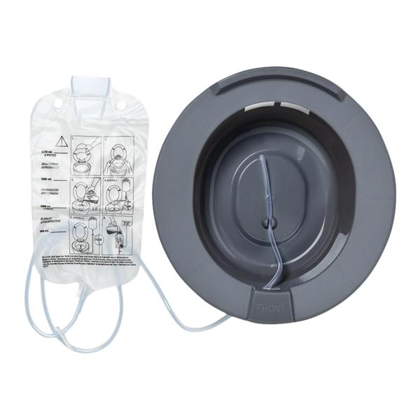 Sitz Bath Round Plastic Graphite 2000cc