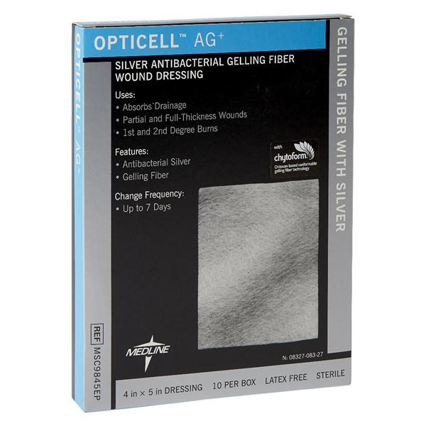 Opticell AG+ Gelling Fiber Dressing 4x5"