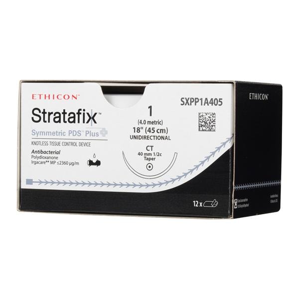 Stratafix Symmetric PDS Plus Suture 1-0 18" PDO/Trclsn Mnflmnt CT Vio 12/Bx