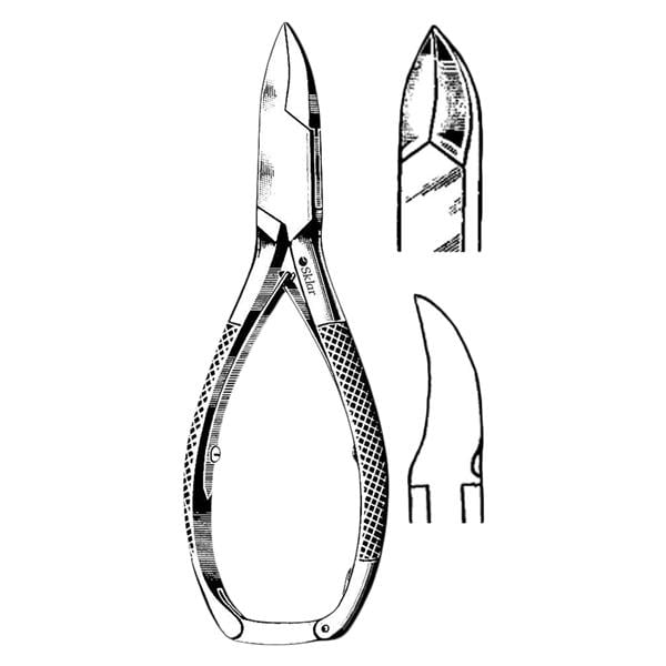 Merit Nail Nipper 5-1/2" Stainless Steel Reusable Ea