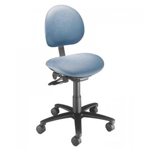 Cloth & Vinyl Task Series Laboratory Stool Azure Blue 250lb Capacity