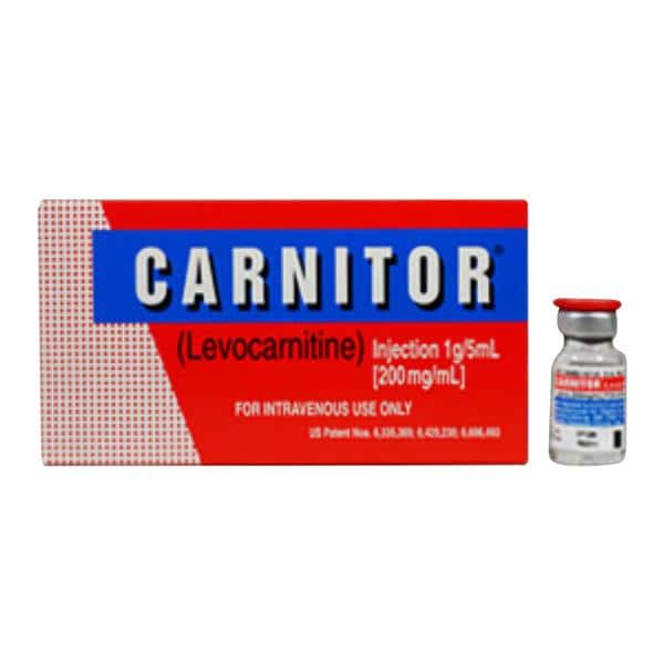 Carnitor Injection 200mg/mL SDV 5mL 5/Package