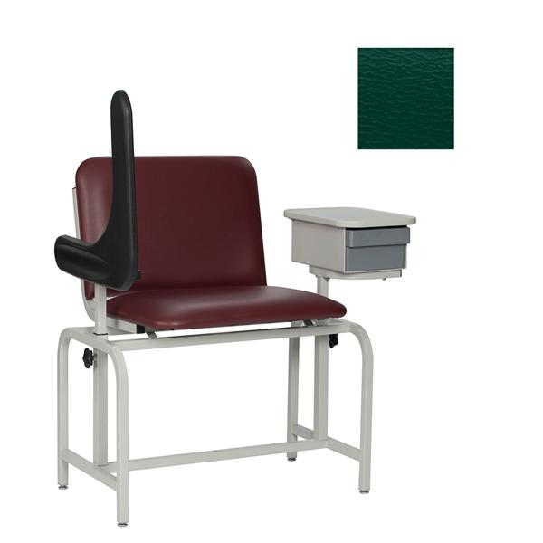 Blood Draw Chair Hunter Green Steel 450lb Capacity Ea