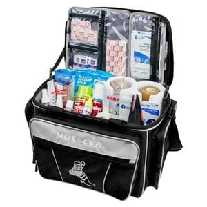 Hero Response Medical Bag 15x10x10" Black/Light Gray Zipper Closure Prem Hndl