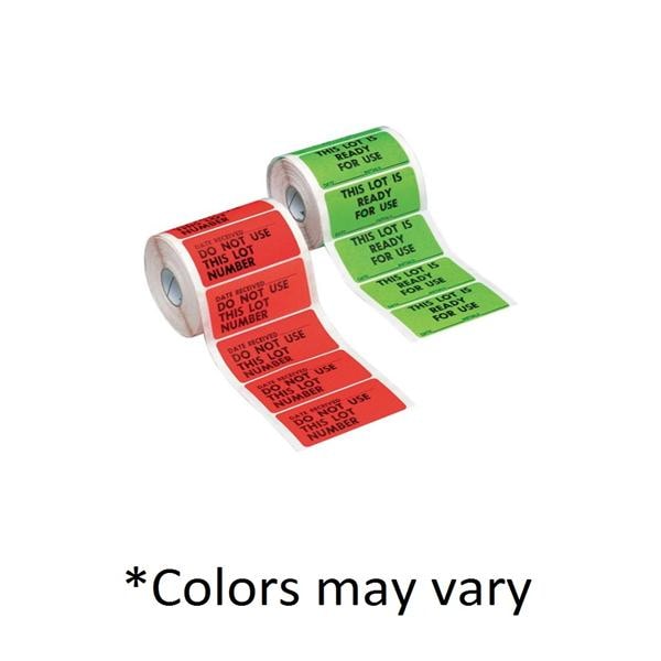 Lot Signal Label Green 1-1/2x3" 500/Rl