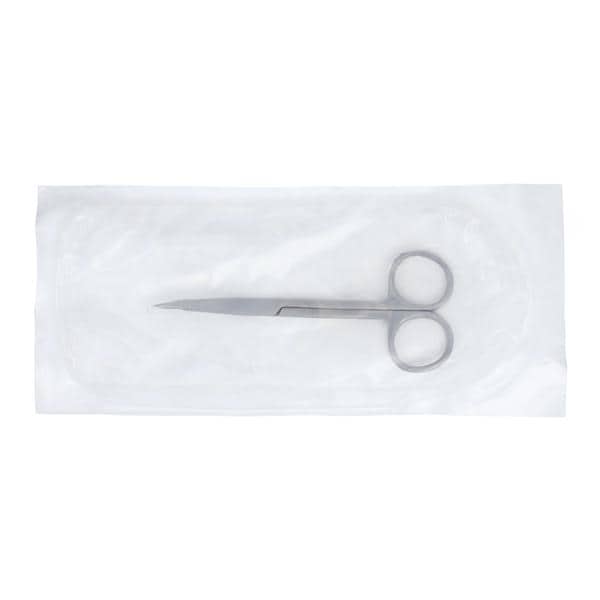 Econo Iris Scissors Curved 4-1/2" Stainless Steel Sterile Disposable 25/Bx