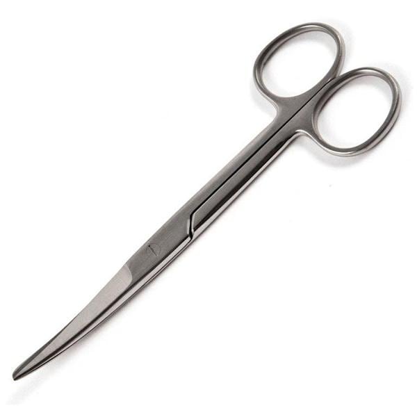 Econo Operating Scissors Curved 5-1/2" Stainless Steel Sterile Disposable 25/Bx