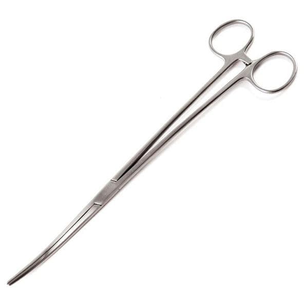 Econo Bozeman Dressing Forcep Double/S-Curved 10-1/4" Stainless Steel Strl 25/Bx
