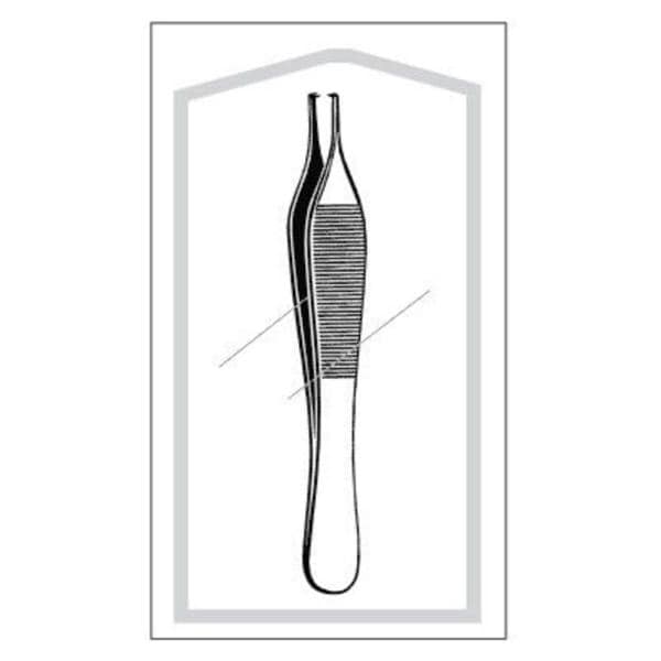 Econo Adson Tissue Forcep Straight 4-3/4" Stainless Steel Sterile 50/Bx