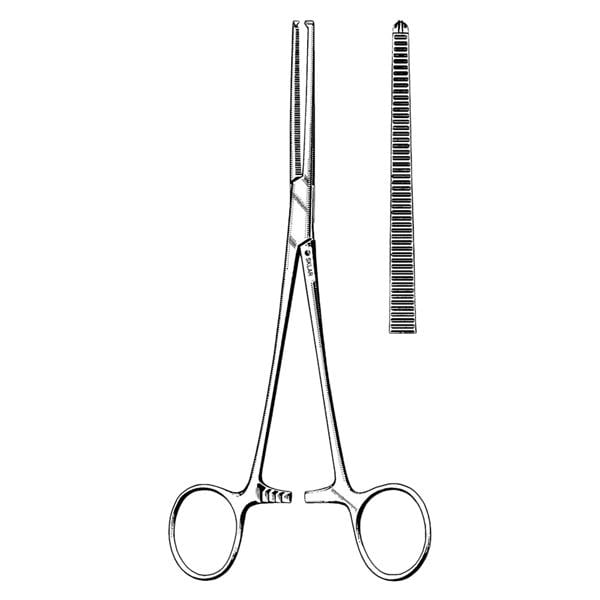 Econo Rochester-Pean Hemostatic Forcep Curved 8" Stainless Steel Sterile 25/Bx