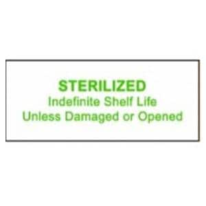 Printed Message Label White/Green 1000/Rl