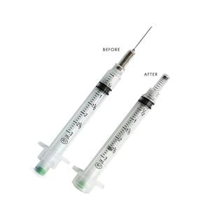 VanishPoint Hypodermic Syringe/Needle 21gx1" 3cc Rtrctbl Fx Ndl Sfty LDS 100/Bx, 6 BX/CA