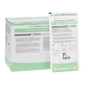 DermAssure Polychloroprene Surgical Gloves 7.5 Dark Green 200Pr/Ca