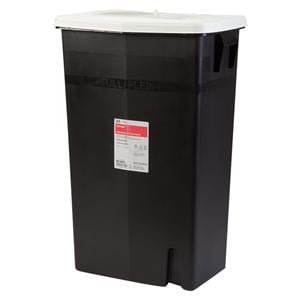 SharpSafety RCRA Hazardous Waste Container 18gal Black 26x12.75x18.25 Ld PP Ea