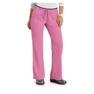 HeartSoul Scrub Pant 95% Polyester / 5% Spandex 4 Pockets X-Small Pink Womens Ea