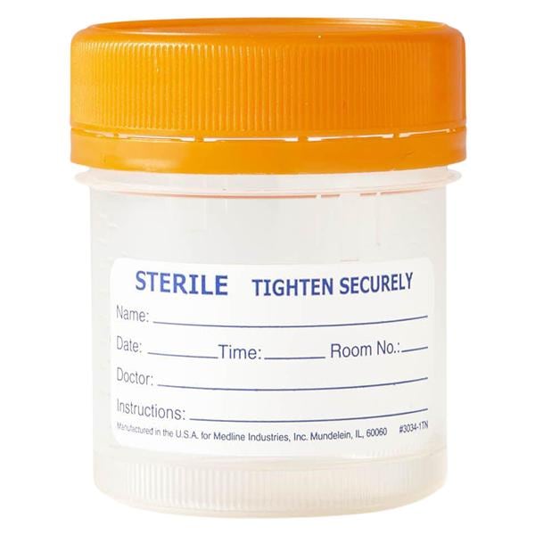 Click N Close Specimen Container 100mL Sterile 400/Ca