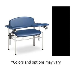 SC Series Blood Draw Chair Black 300lb Capacity Ea