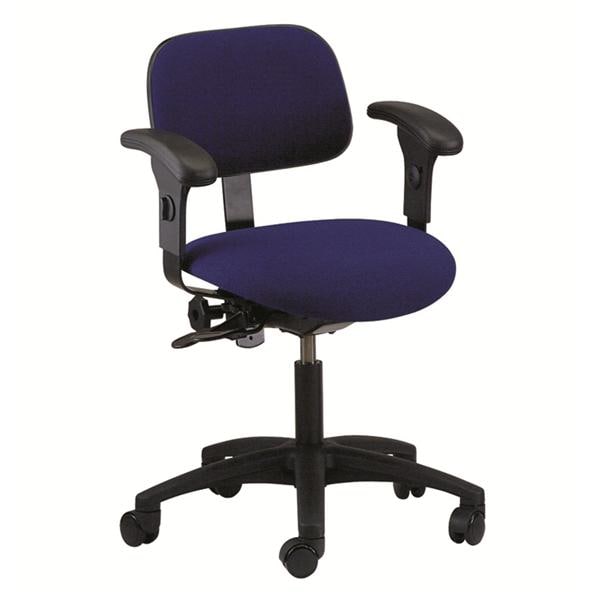 Cloth & Vinyl Task Series Laboratory Stool Deep Sea 250lb Capacity