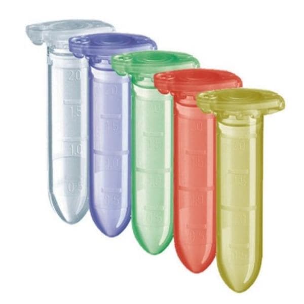 Safe-Lock Microcentrifuge Tube Polypropylene 2.0mL Autoclavable 500/Ca