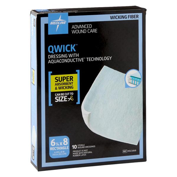 Qwick Cotton Bandage 6.125x8" Sterile Non-Adhesive