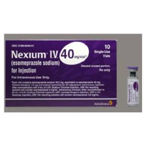 Nexium Injection 40mg/Vl SDV 5mL 10/Package