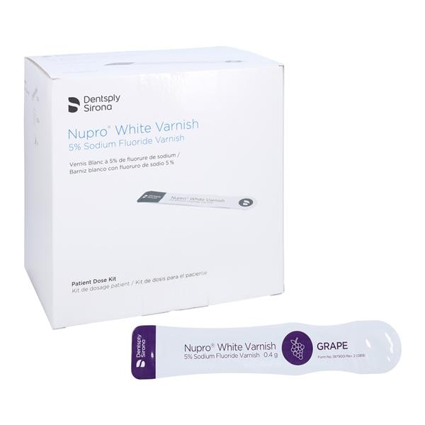 NUPRO Fluoride Varnish 5% NaF 0.4 mL Grape White 100/Bx