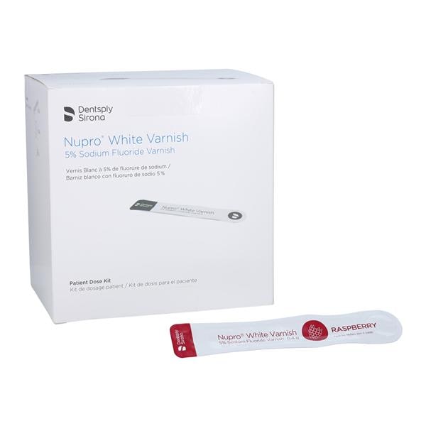NUPRO Fluoride Varnish 5% NaF 0.4 mL Raspberry White 100/Bx