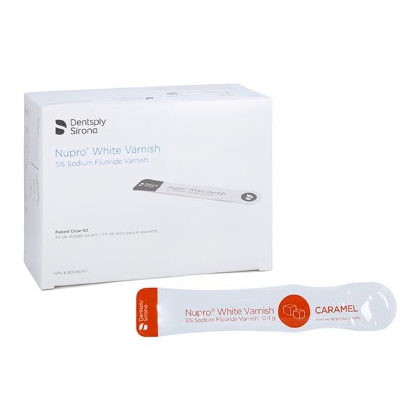 NUPRO Fluoride Varnish 5% NaF 0.4 mL Caramel White 50/Bx