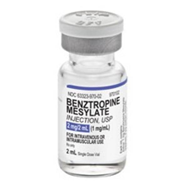 Benztropine Mesylate Injection 1mg/mL SDV 2mL 5/Package