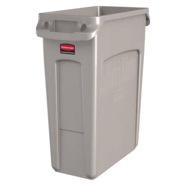 Cn Trsh Slm Jim Rsn 22x11x25" Rect 16g Intgrtd Cinches V/Hndls Bge 4/Ca