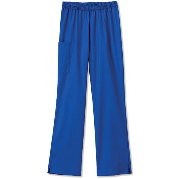 Fundamentals Scrub Pant Poly/Ctn w/ Sl Rls 2 Pockets Large Galaxy Blue Womens Ea