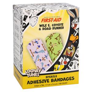 American White Cross Adhesive Bandage Plstc .75x3 LnyTn/RdRnr/WlECyt Strl 100/Bx, 12 BX/CA