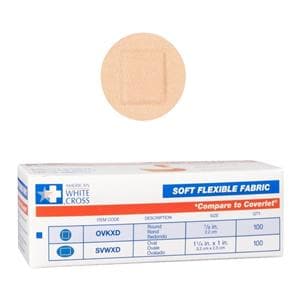American White Cross Adhesive Bandage Fabric 7/8" Standard Sterile 100/Bx, 12 BX/CA
